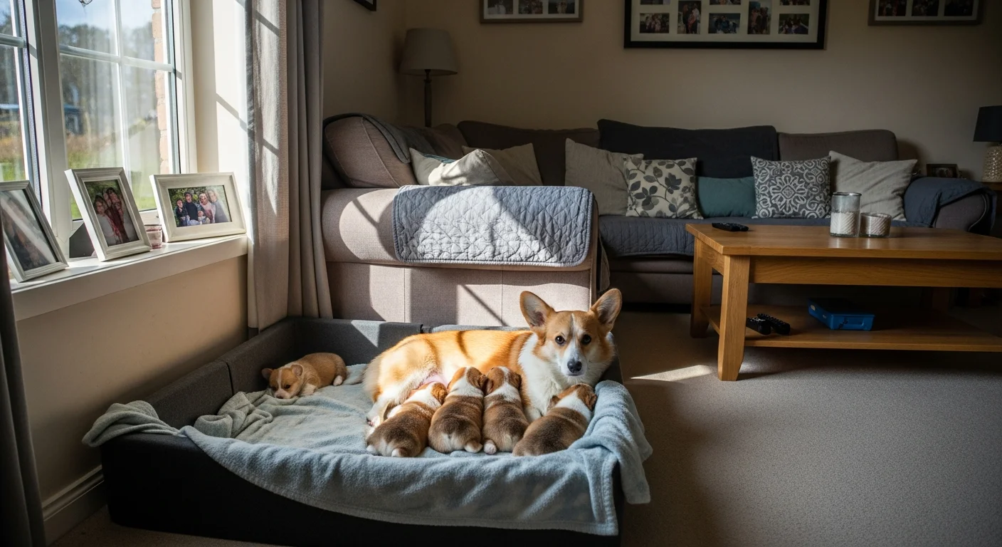 Installations intérieures de l'élevage de Welsh Corgi Pembroke